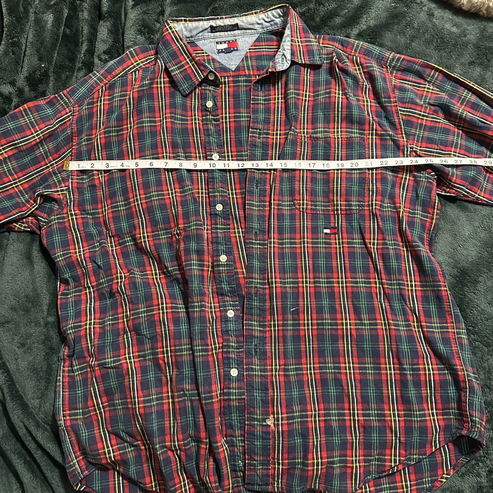Vintage Tommy Hilfiger Red Plaid Shirt